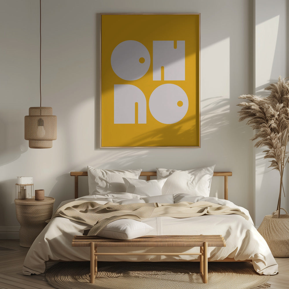 Oh No Yellowratio 3x4 Print By Bohonewart Poster