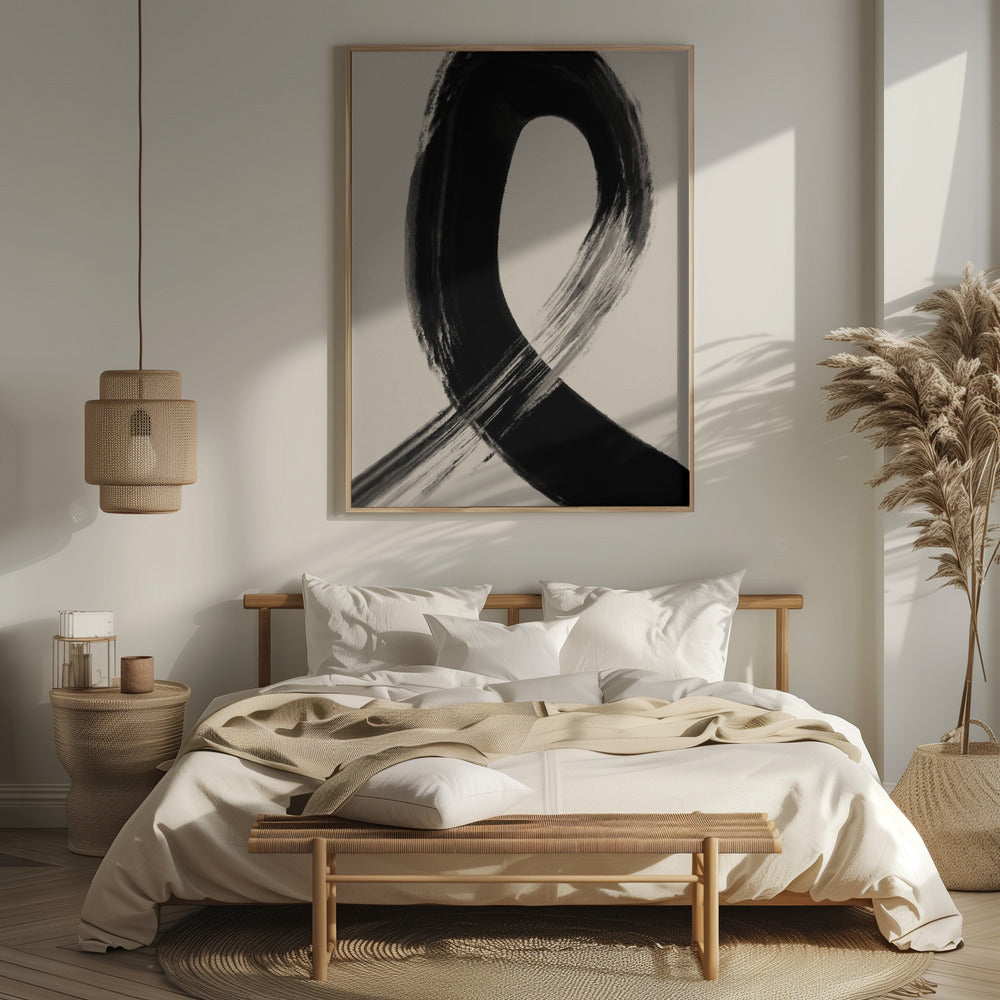 Black Strokes No 27 Poster