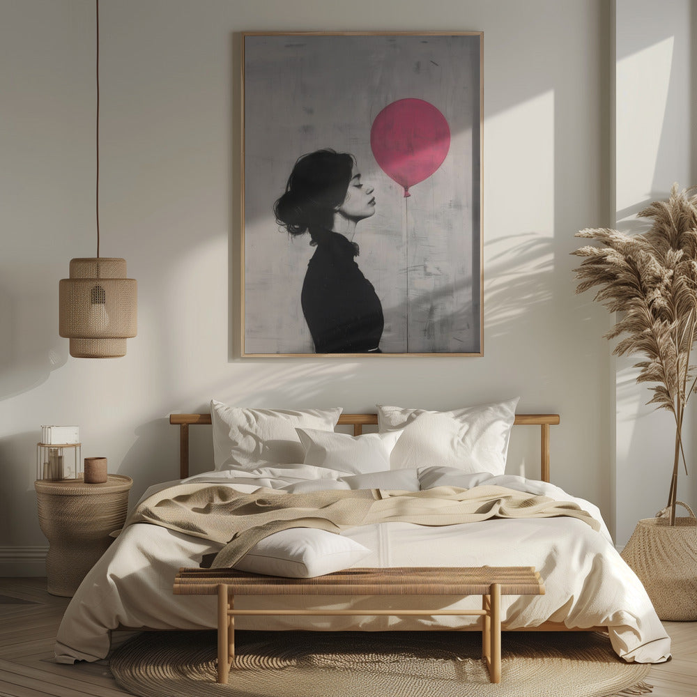 The Girl With the Pink Balloon Poster