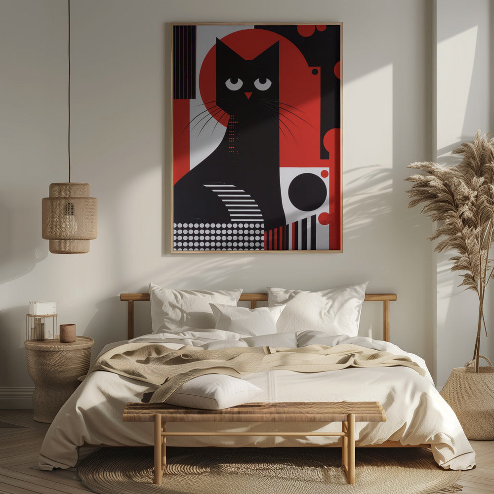 The Abstract Cat Poster