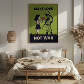 Make Love   Not War Poster