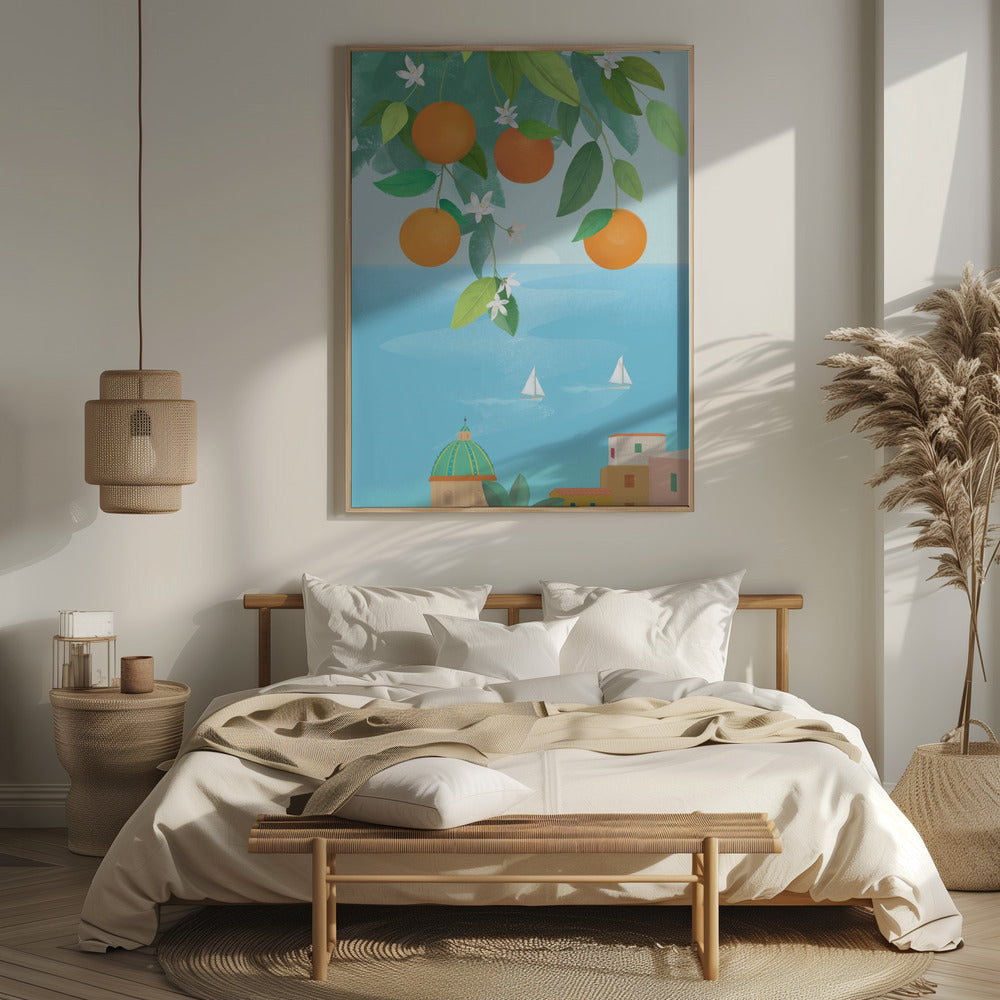 Amalfi Oranges Poster