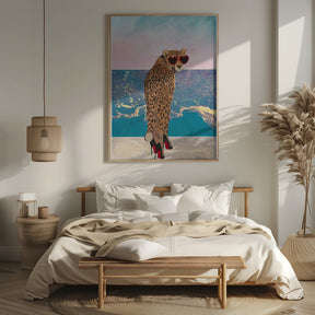 Cheetah on holiday Poster