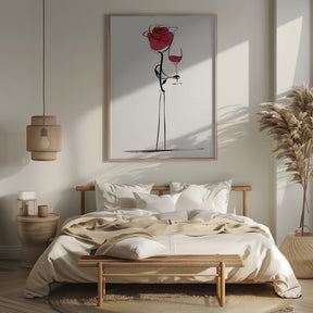 Wine Rose Poster