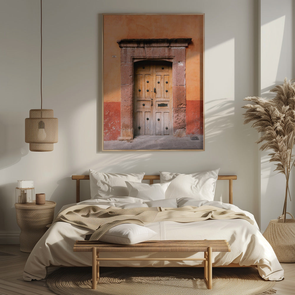 San Miguel de Allende Door | Mexico Travel Photography Poster