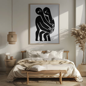 Abstract Hug No 1 Poster