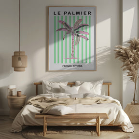 Stripedpalmpurplepink Ratioiso Poster