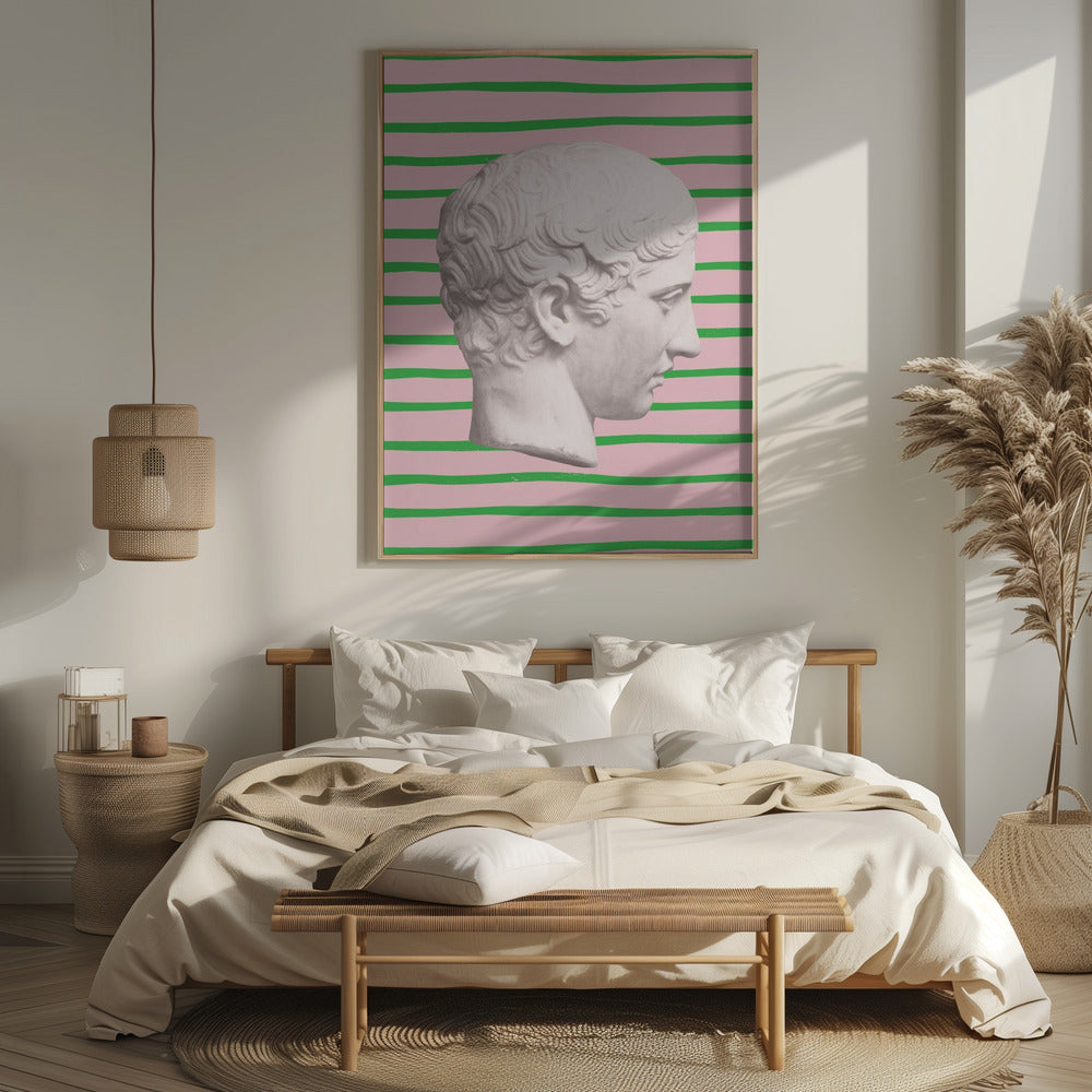 Ancientstatuestripes Ratio2x3 Poster