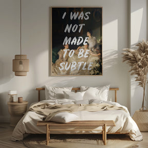 Notsubtlewhitefont Ratioiso Poster