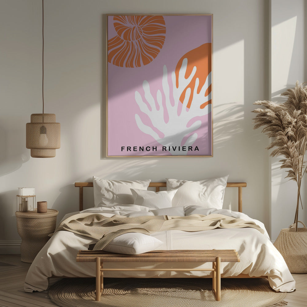 Rivierapinkorange Ratioiso Poster