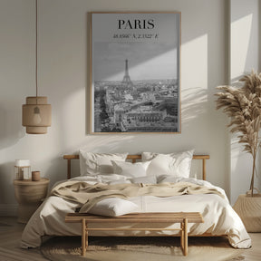 Minimalistparisbw Ratioiso Poster