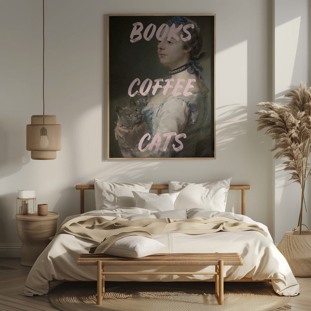 Bookscoffeecats Ratioiso Poster