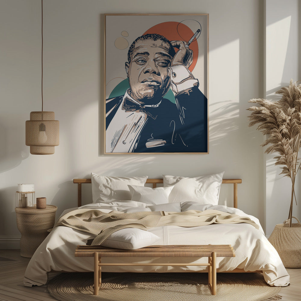 Louis Armstrong Portrait Poster