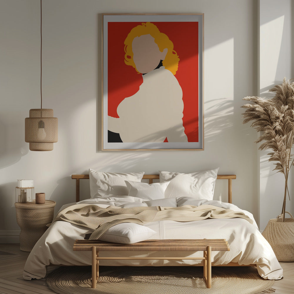 Marilyn Monroe Minimalist Pop Art Poster