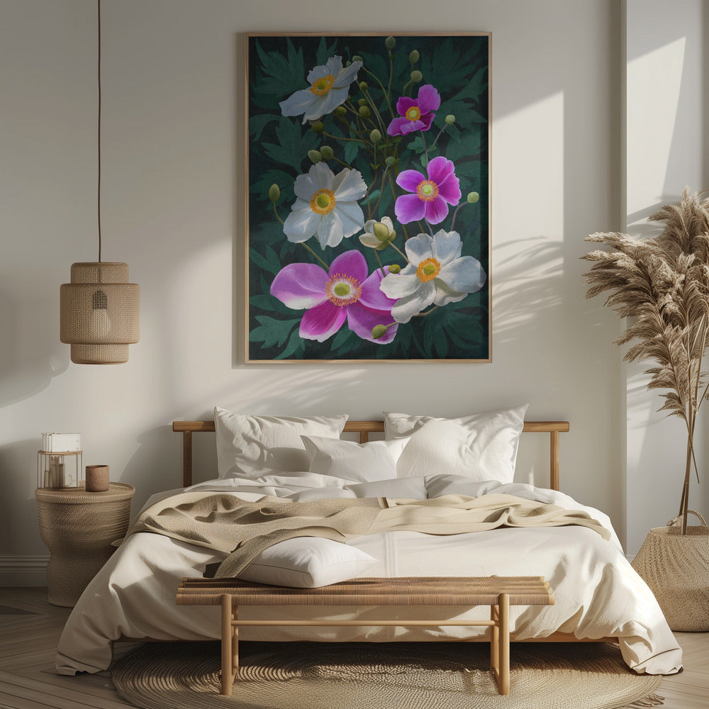 Anemone Flowers Poster