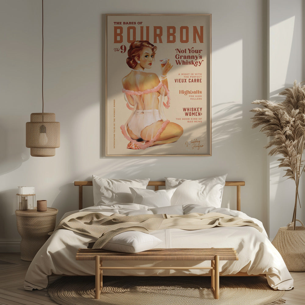 Babes of Bourbon Vol 9 Vintage Whiskey Pinup Poster