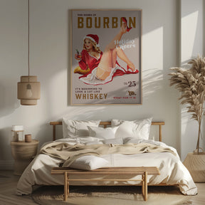 Babes of Bourbon Vol 25 Holiday Cheer Christmas Pinup Poster