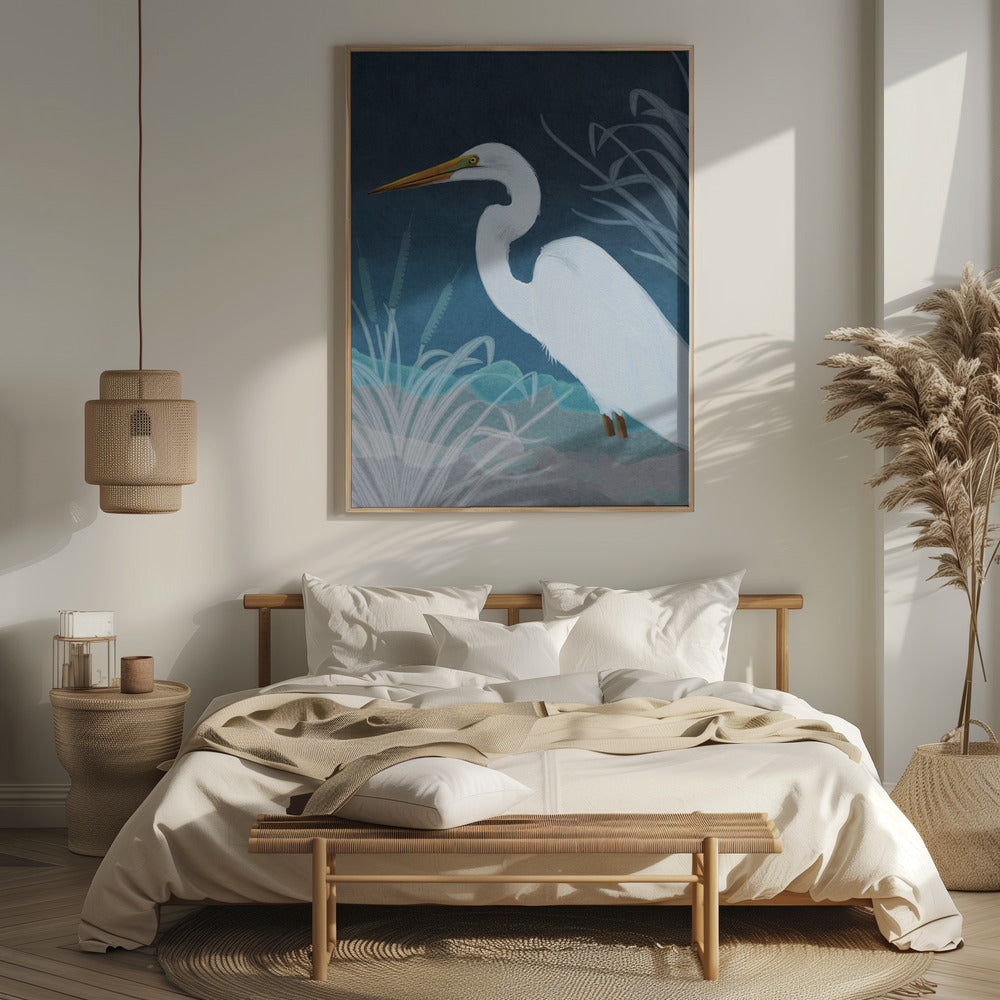 Egret Copy Poster