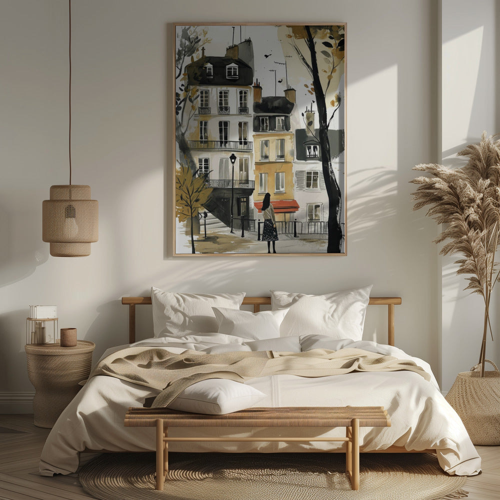 Paris  Watercolor Digital Painting (2) Poster