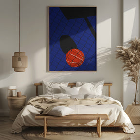 Backjard Basketball Court Poster