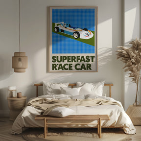 Superfast Race Car Poster