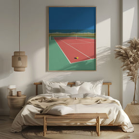 Tennis Court In the Desert Poster