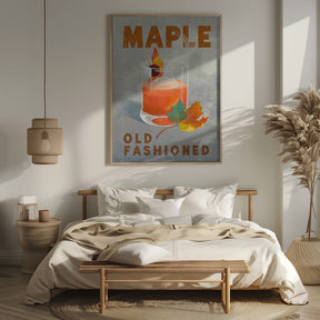 Maple Old Fashioned Cocktail Poster