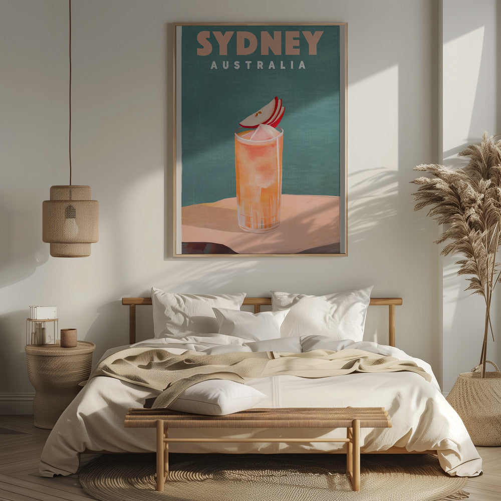 Sydney Australia Cocktail Bar Decor Poster