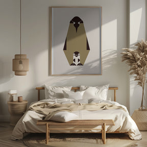 Golden Animals - Royal Penguin (white) Poster