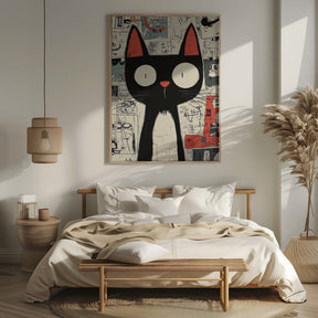 Surprised Cat Poster