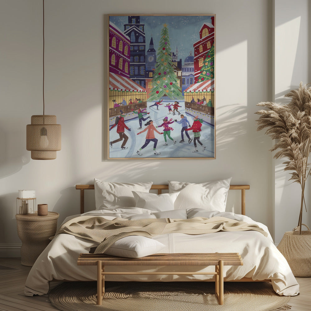 Skating in London Poster