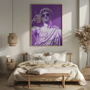 Greek Statue Cheers Poster