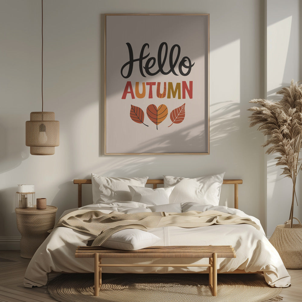 Hello Autumn Poster