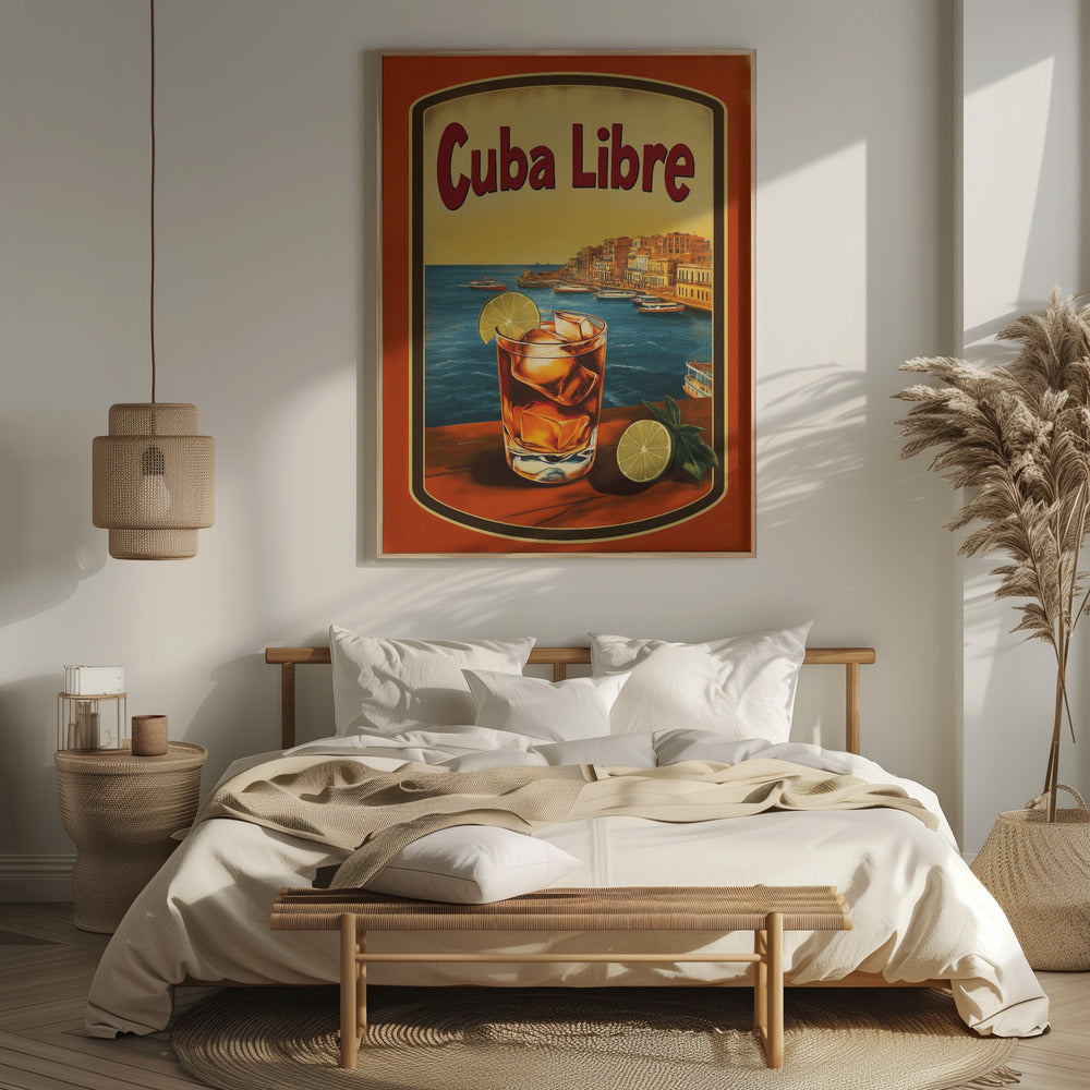 Cuba Libre Vintage Commercial Poster