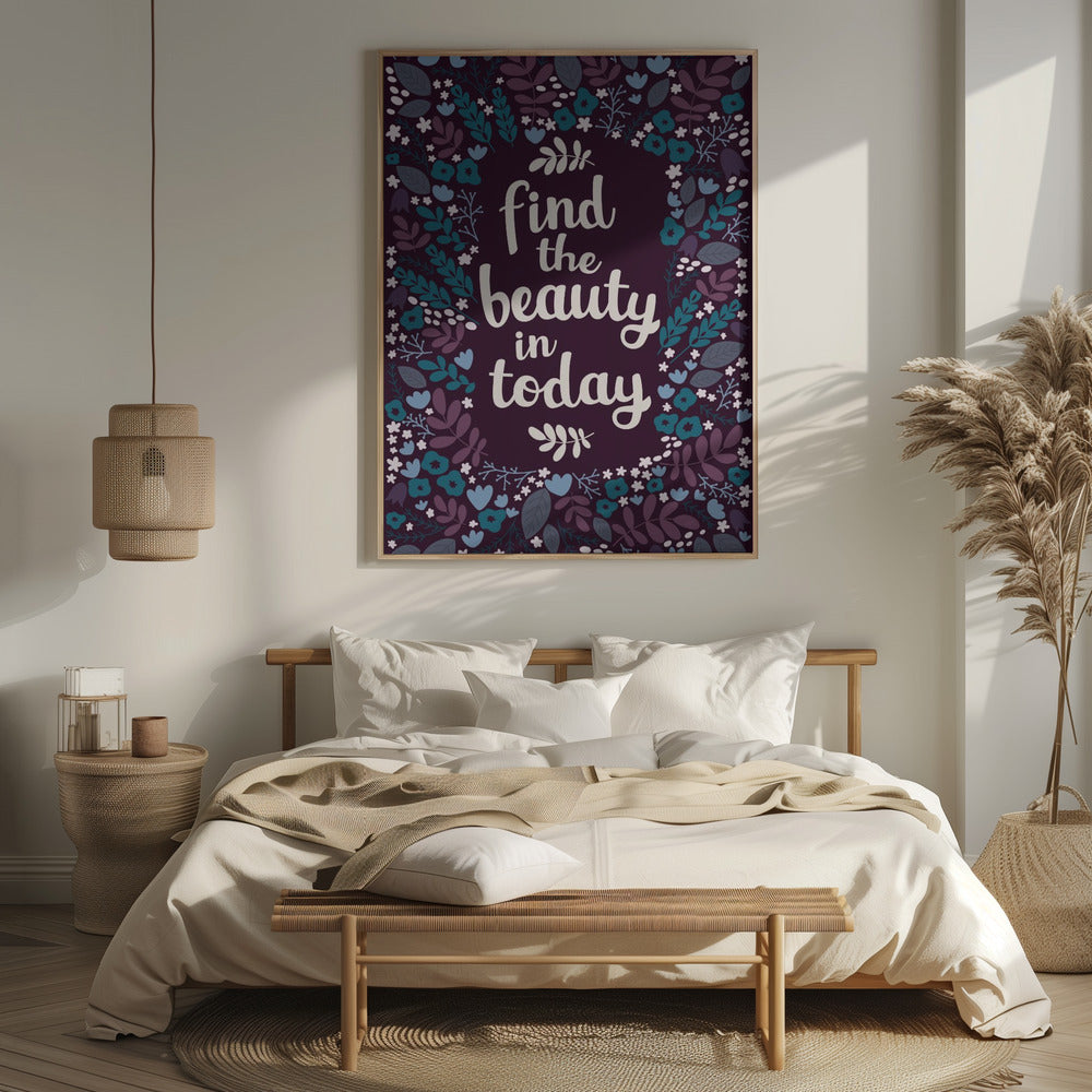 Find the beauty in today Poster