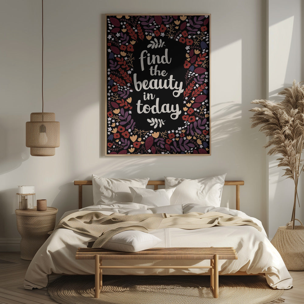 Find the beauty in today Poster