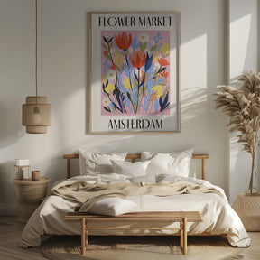 Flower Market Amsterdam Netherlands Poster