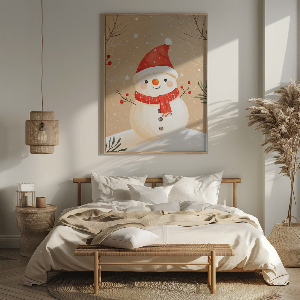 Christmas Snowman Poster