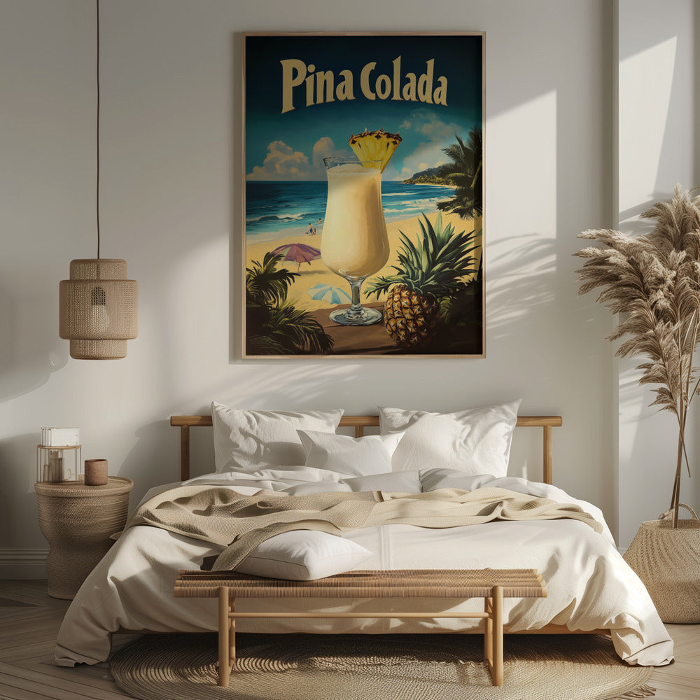 Pina Colada Vintage Poster