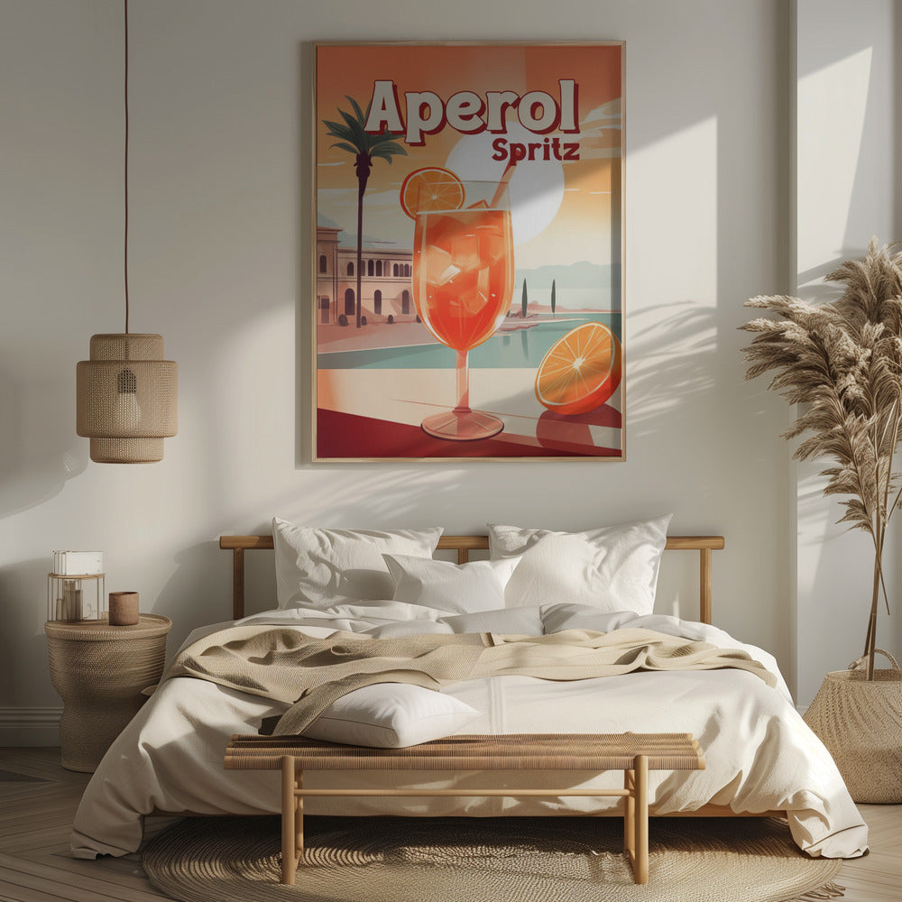 Aperol Spritz Tropical Poster