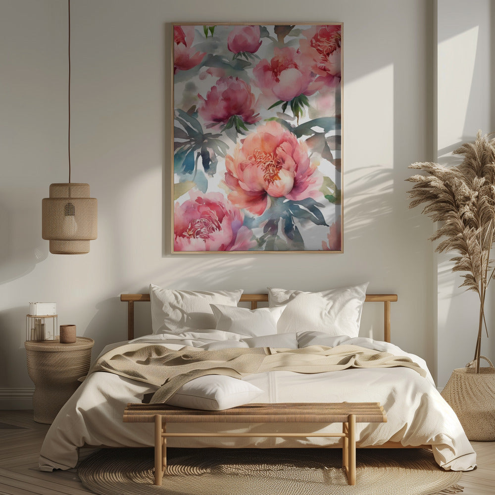 Blooming Peony  (7) Poster