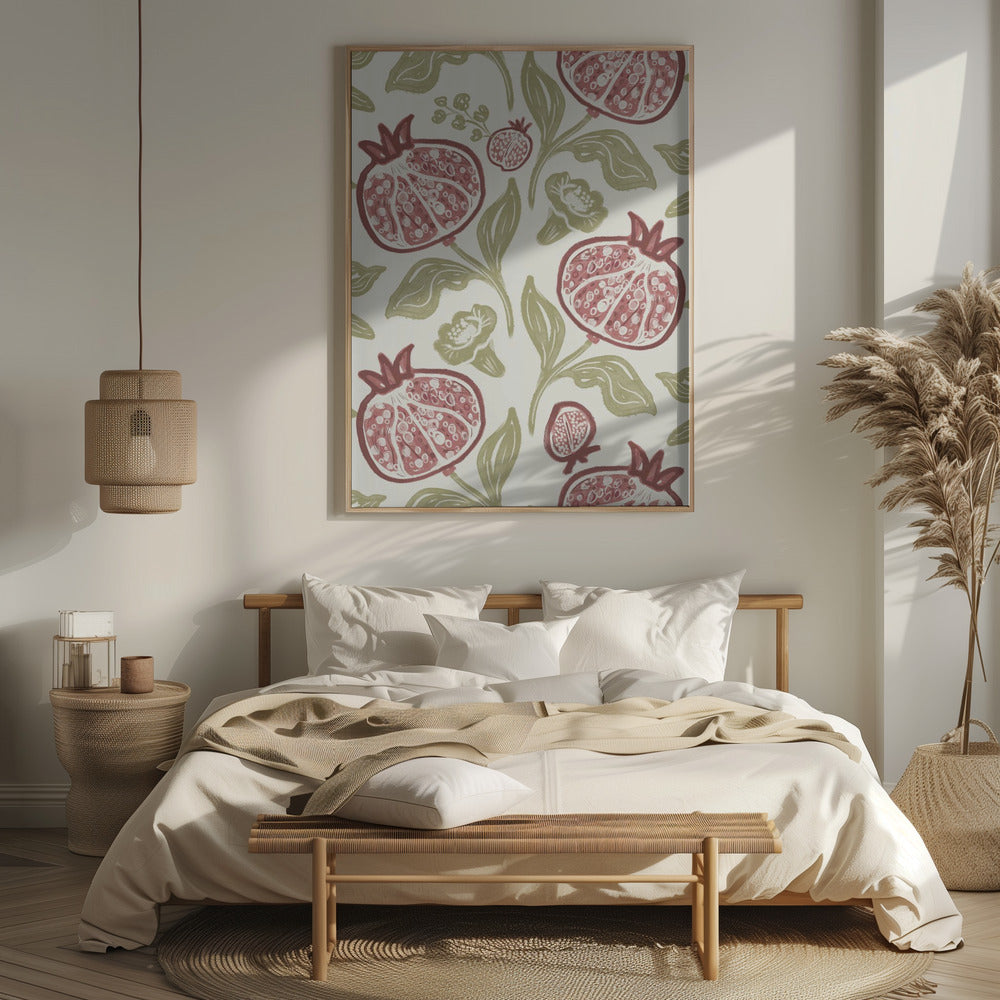 Pomegranates Pattern Poster