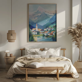 Grindelwald Switzerland Painting Poster