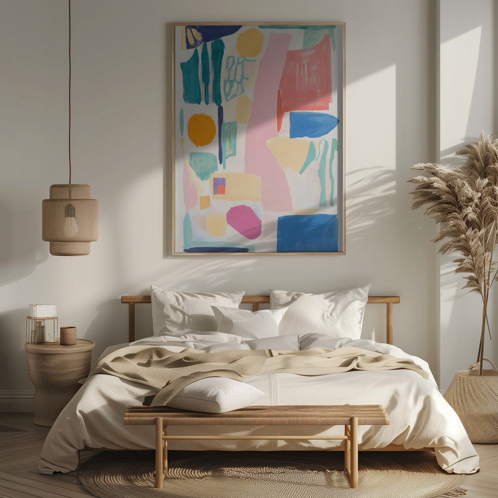 Abstract Colorful Geometry Poster