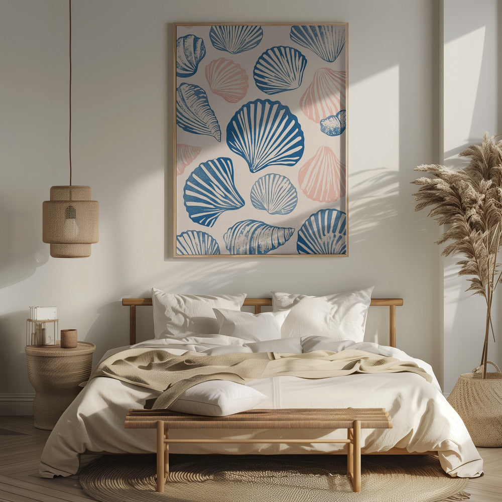 Seashell Pattern Poster