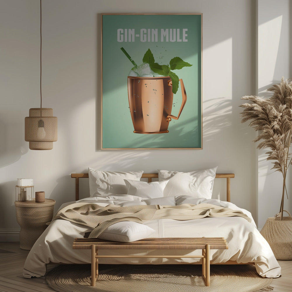 Gin Gin Mule Copper Poster