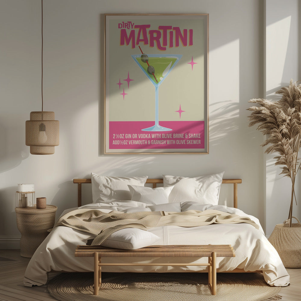 Dirty Martini Cocktail 01.png Poster