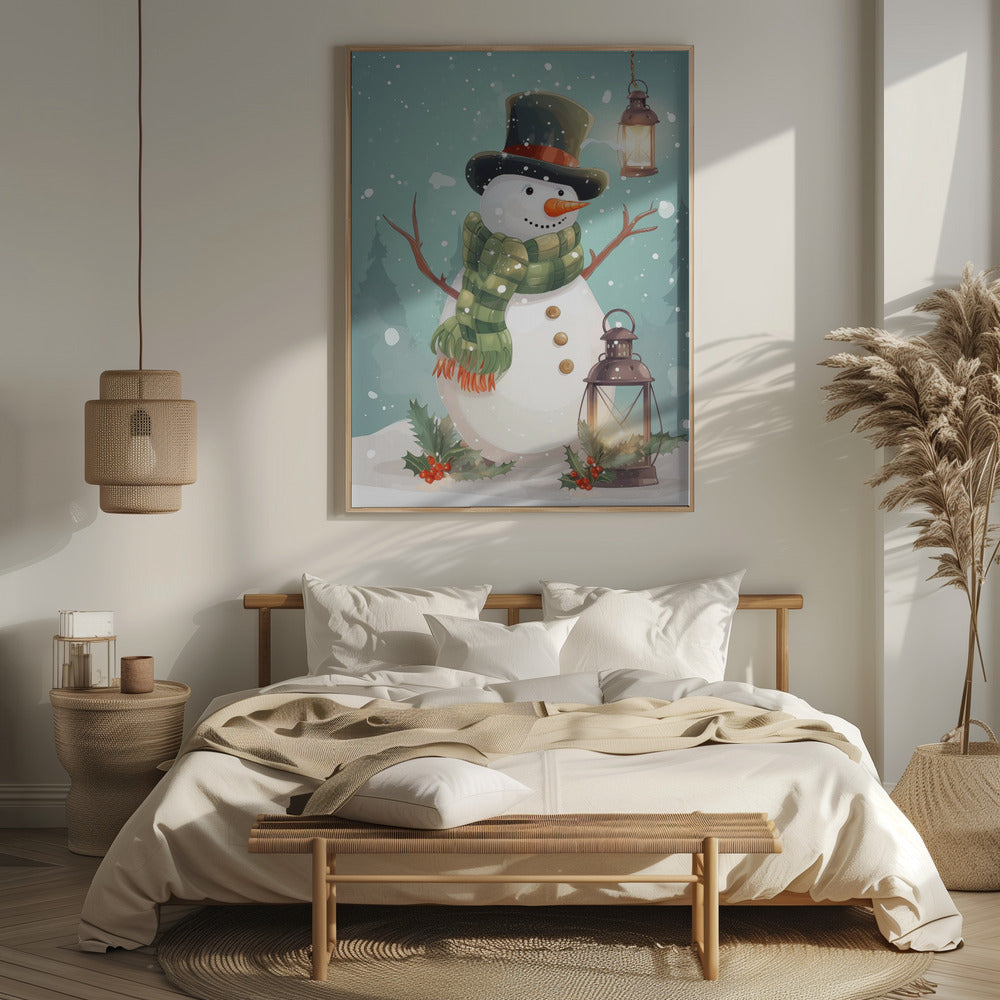 Cute Snowman No 1 Poster