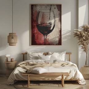 Red Red Wine No 5 Poster