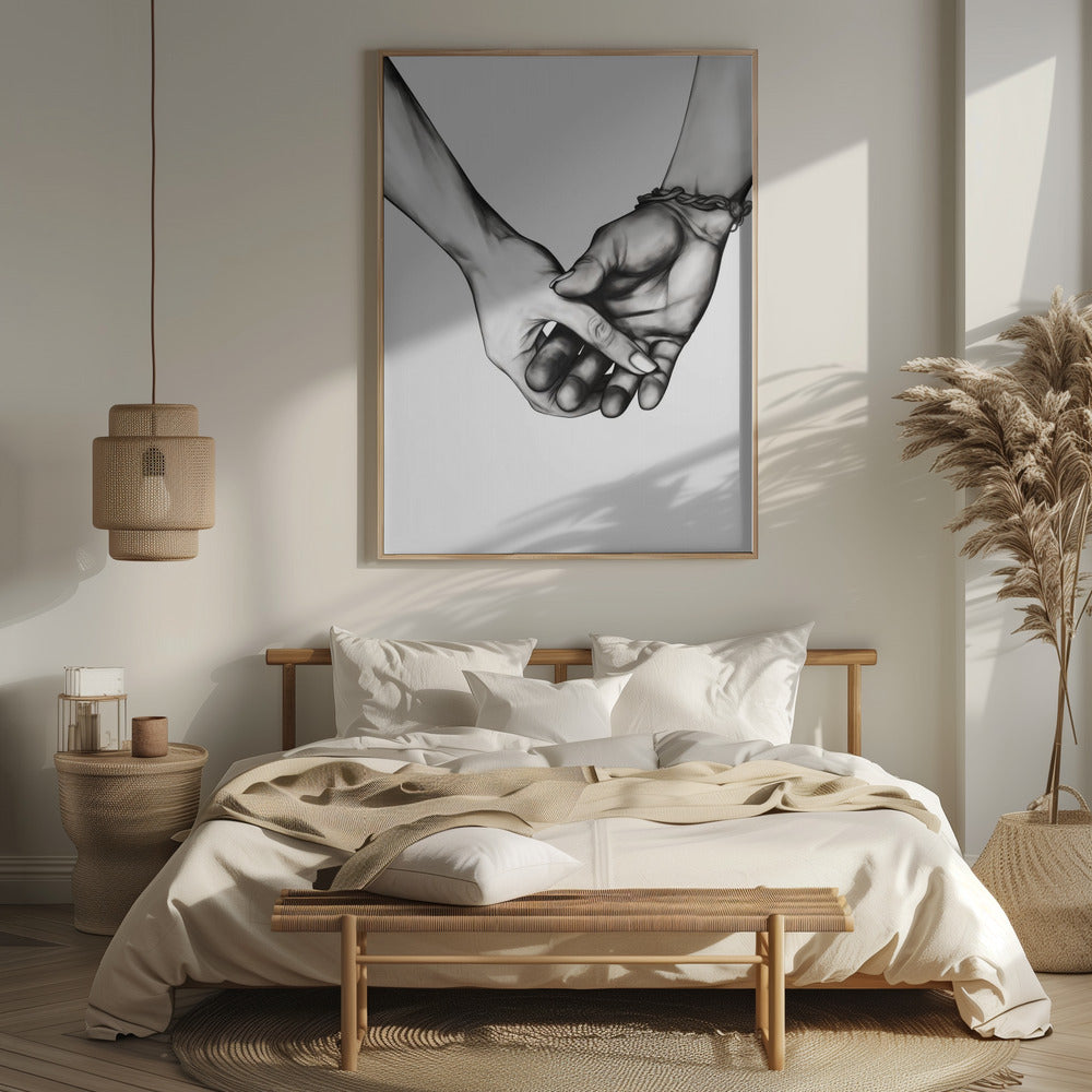 Holding Hands Poster